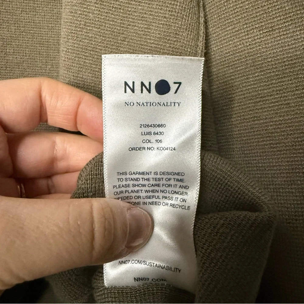 NN07 NO NATIONALITY Luis Modal Cotton Blend Crewneck Sweater in Clay